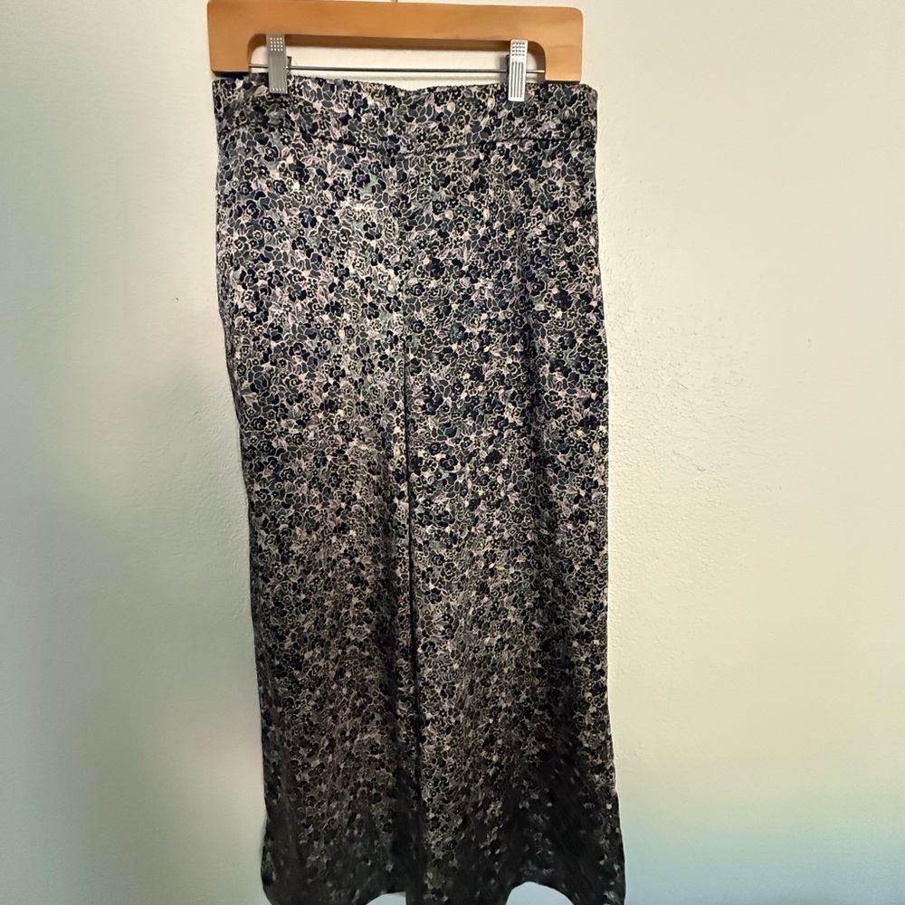 INC International Concepts Black and White Floral Maxi Skirt